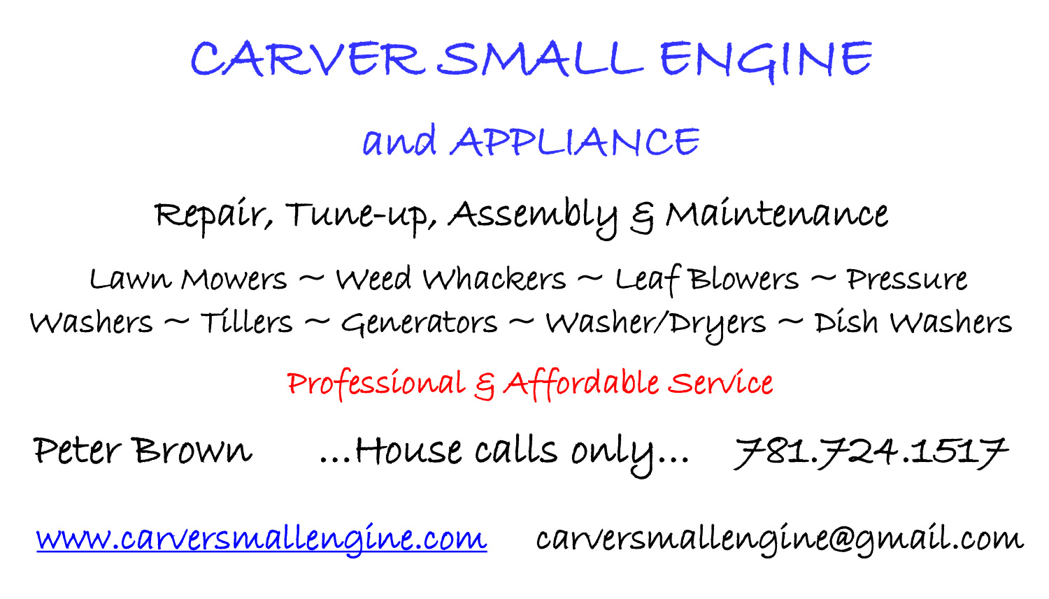 Avatar for Carver Small Engine and Appliance